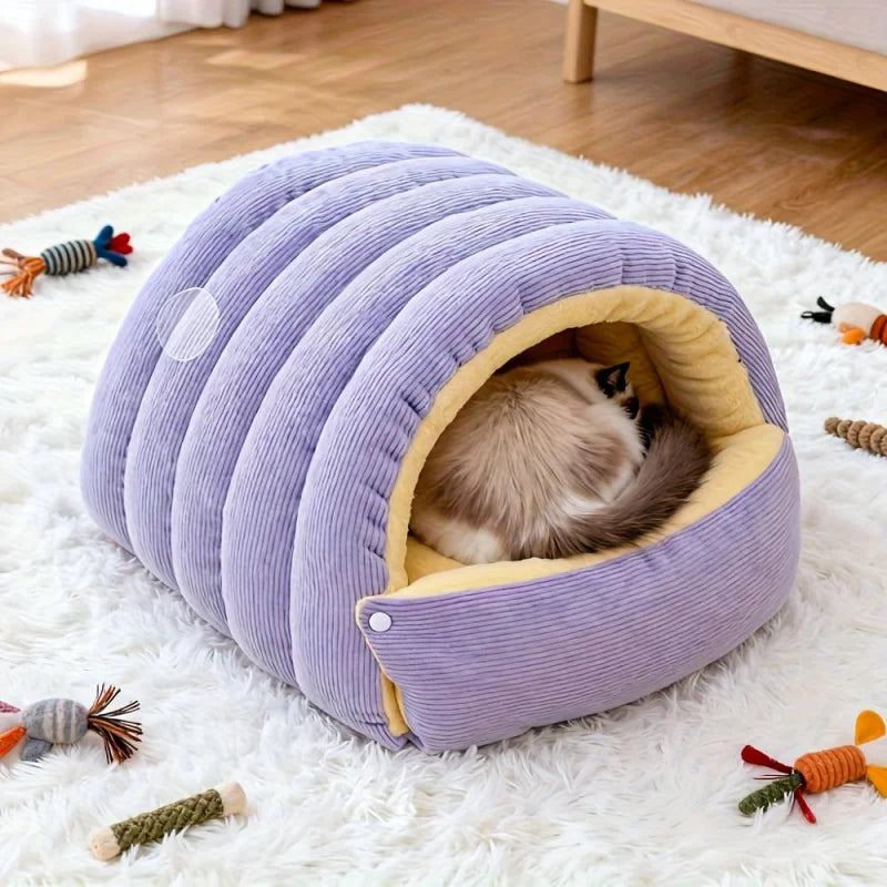 Arctic Fleece Cat Cave Bed