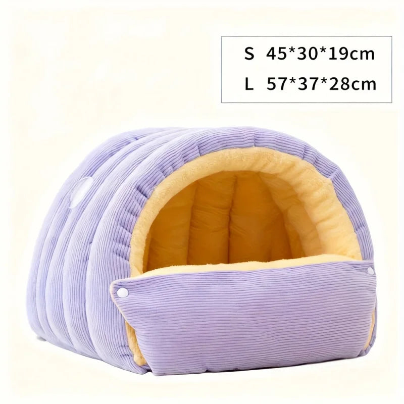 Arctic Fleece Cat Cave Bed