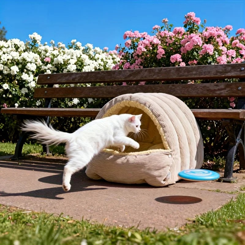 Arctic Fleece Cat Cave Bed