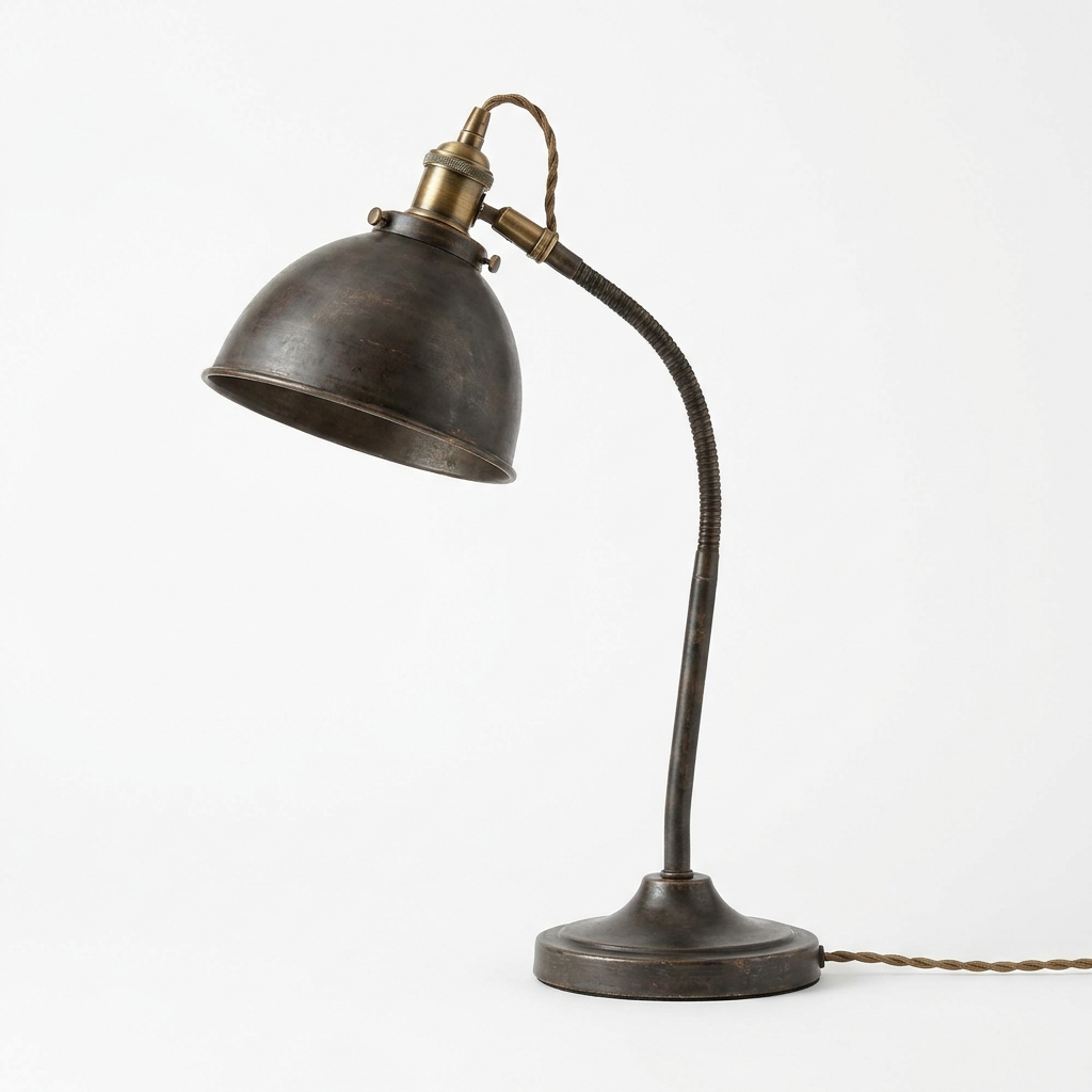 Vintage Iron Dome Desk Lamp - Mirabilia Mart