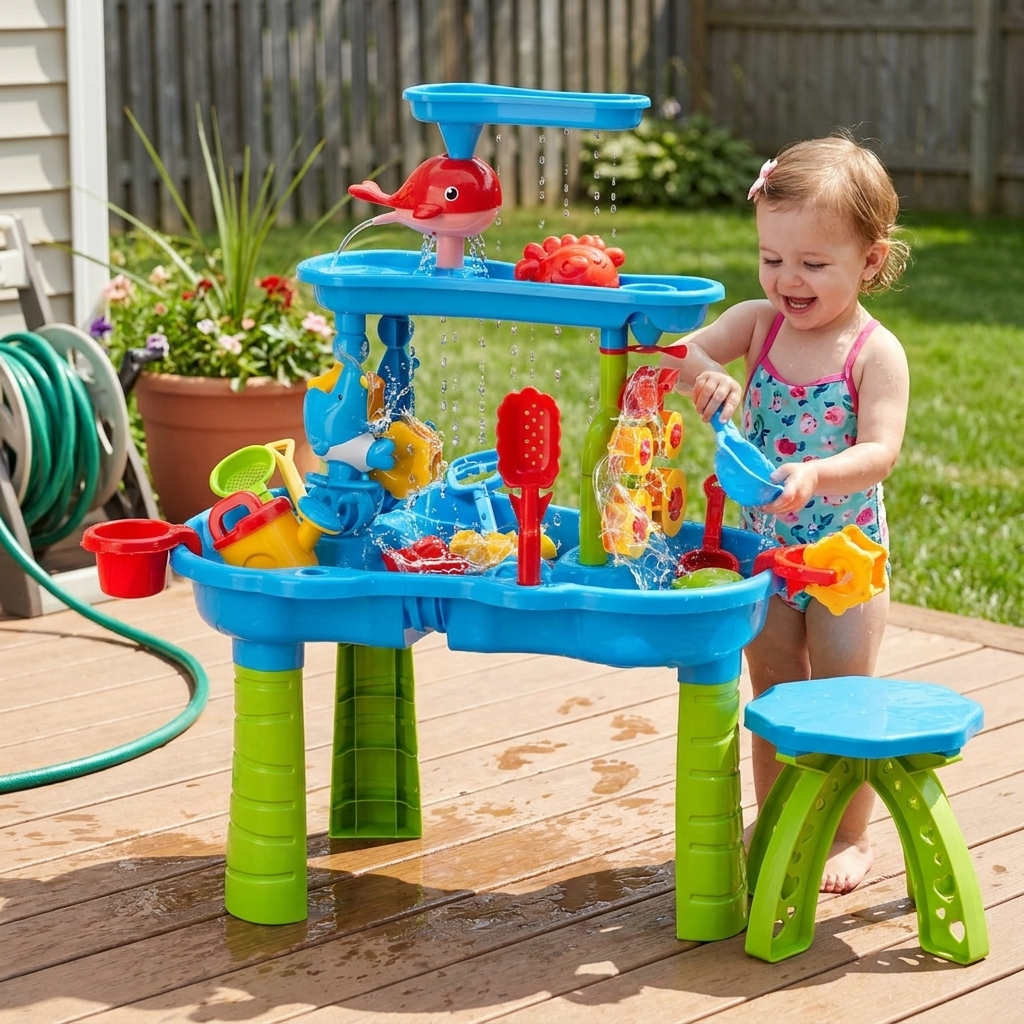 Outdoor Sand & Water Table for Kids