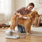 Pet grooming vacuum kit
