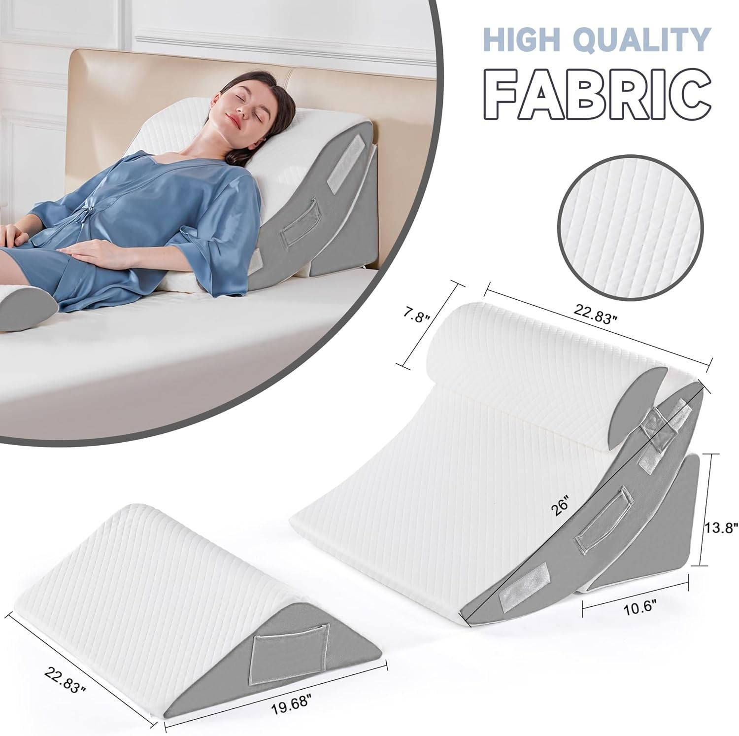 Orthopedic Bed Wedge Pillow Set
