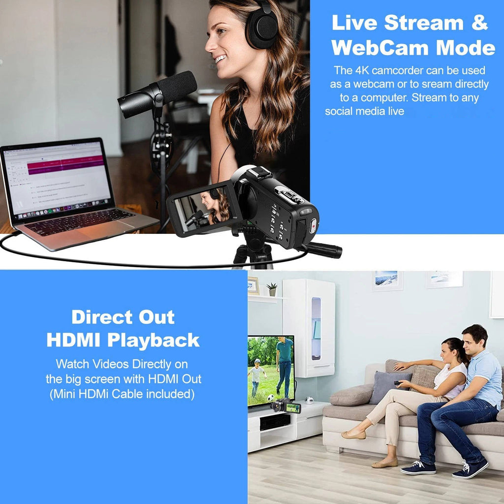 4K WiFi Vlogging Camera