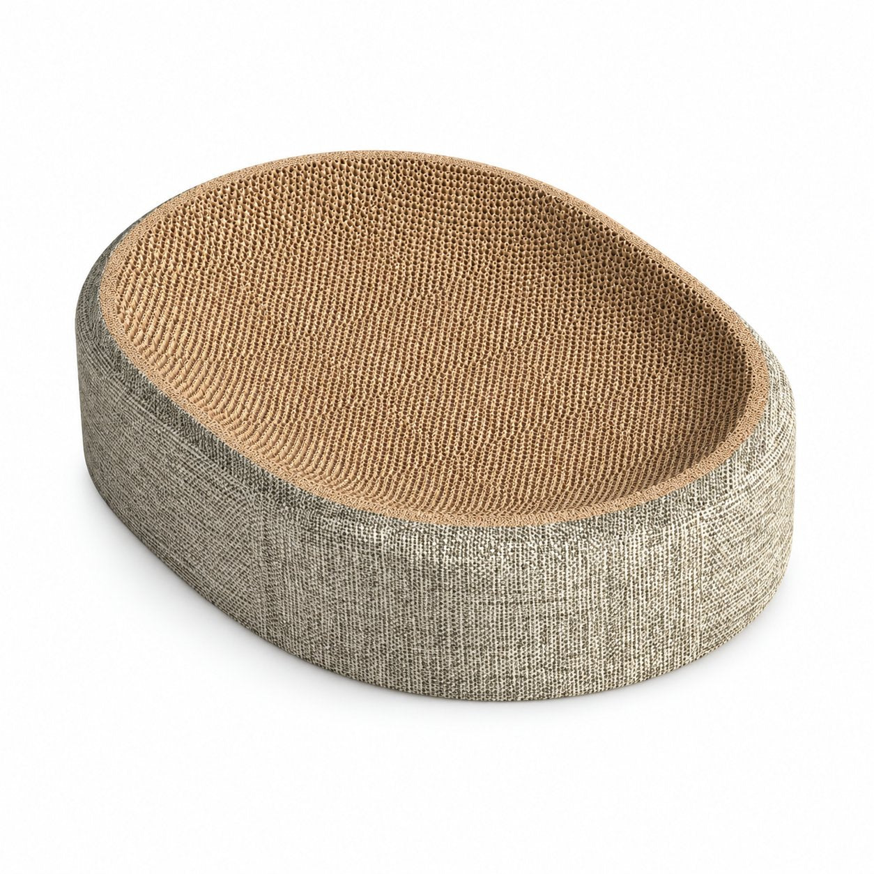 Cat Scratcher Bed — 1 Scratcher on a white background