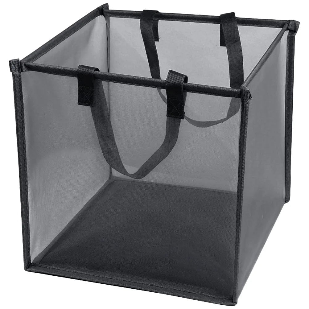 Foldable Mesh Laundry Hamper on a white background